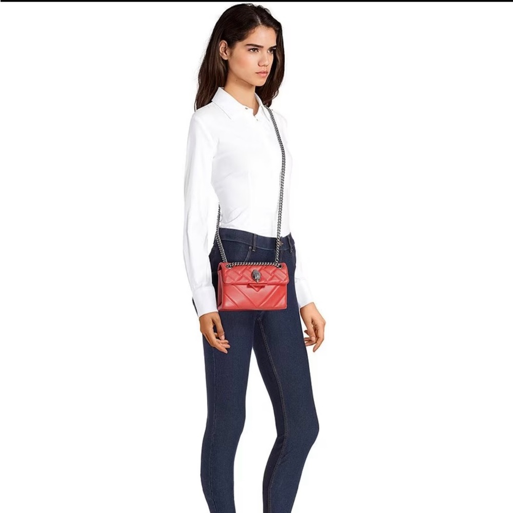 Kurt Geiger Kensington red leather bag